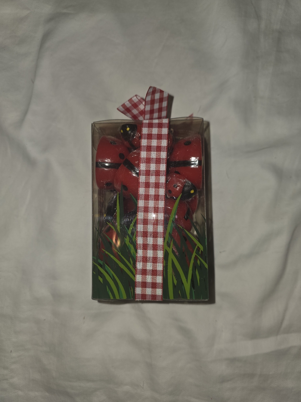 Crate & Barrel Red Ladybug Decorative Floating Candles